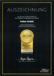 "Arbeitgeber der Zukunft" - Award für die Peine GmbH